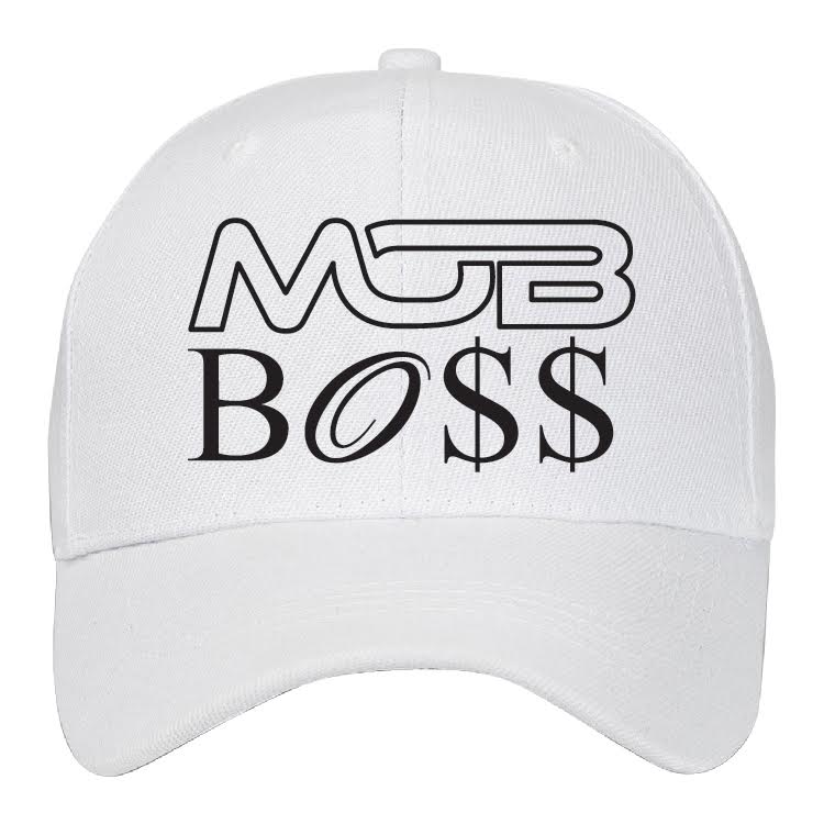 Mob Boss White Mesh Snapback Hat