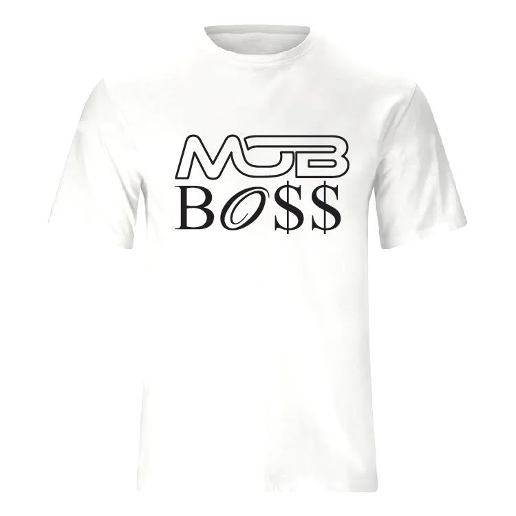 Mob Boss White Mens T-Shirt